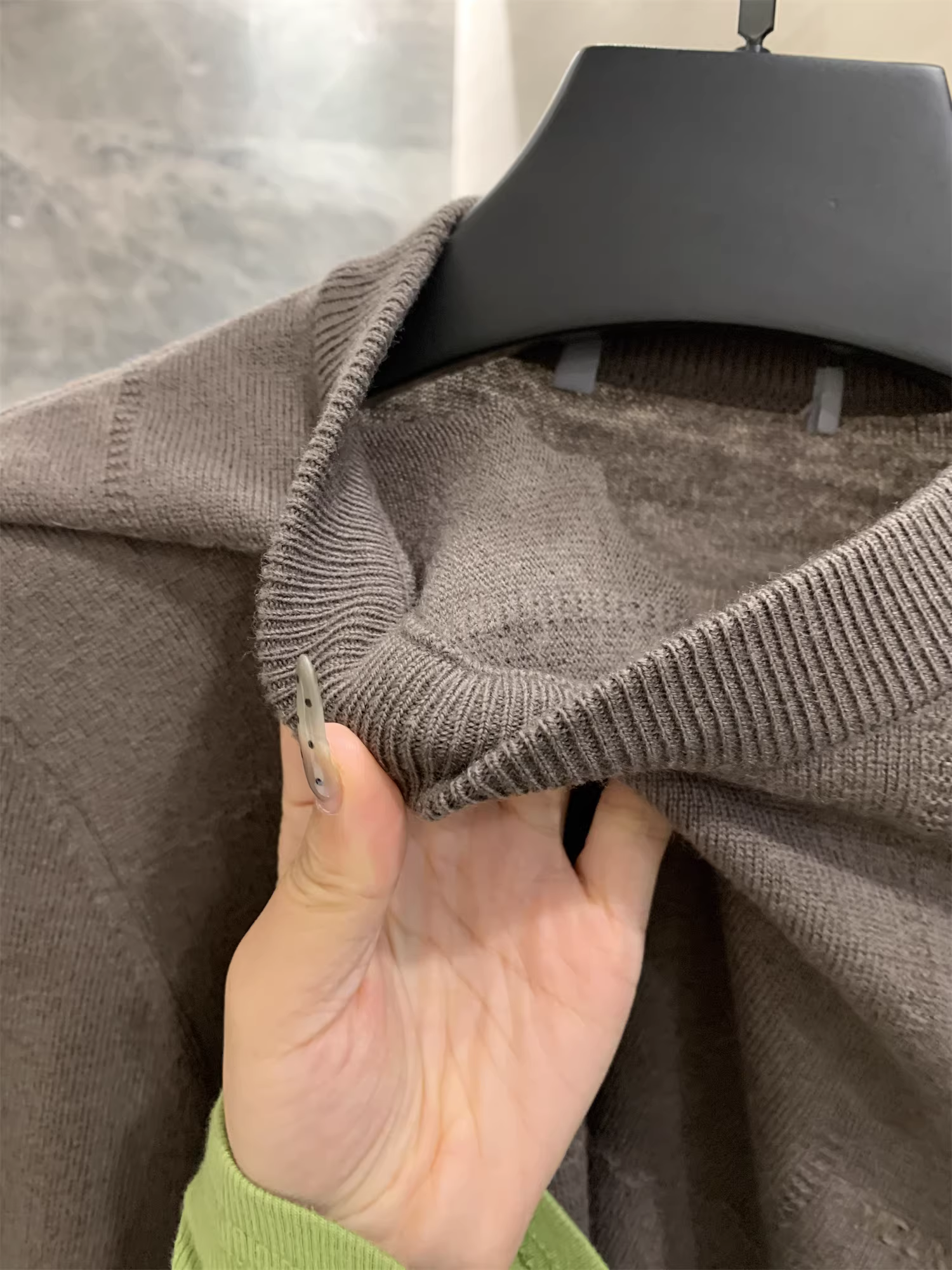 Áo len Don Quixote 100% len cừu! Phong cách Doujia cổ điển! Áo len nam mùa thu đông ấm áp và tinh tế, kiểu dáng thường ngày