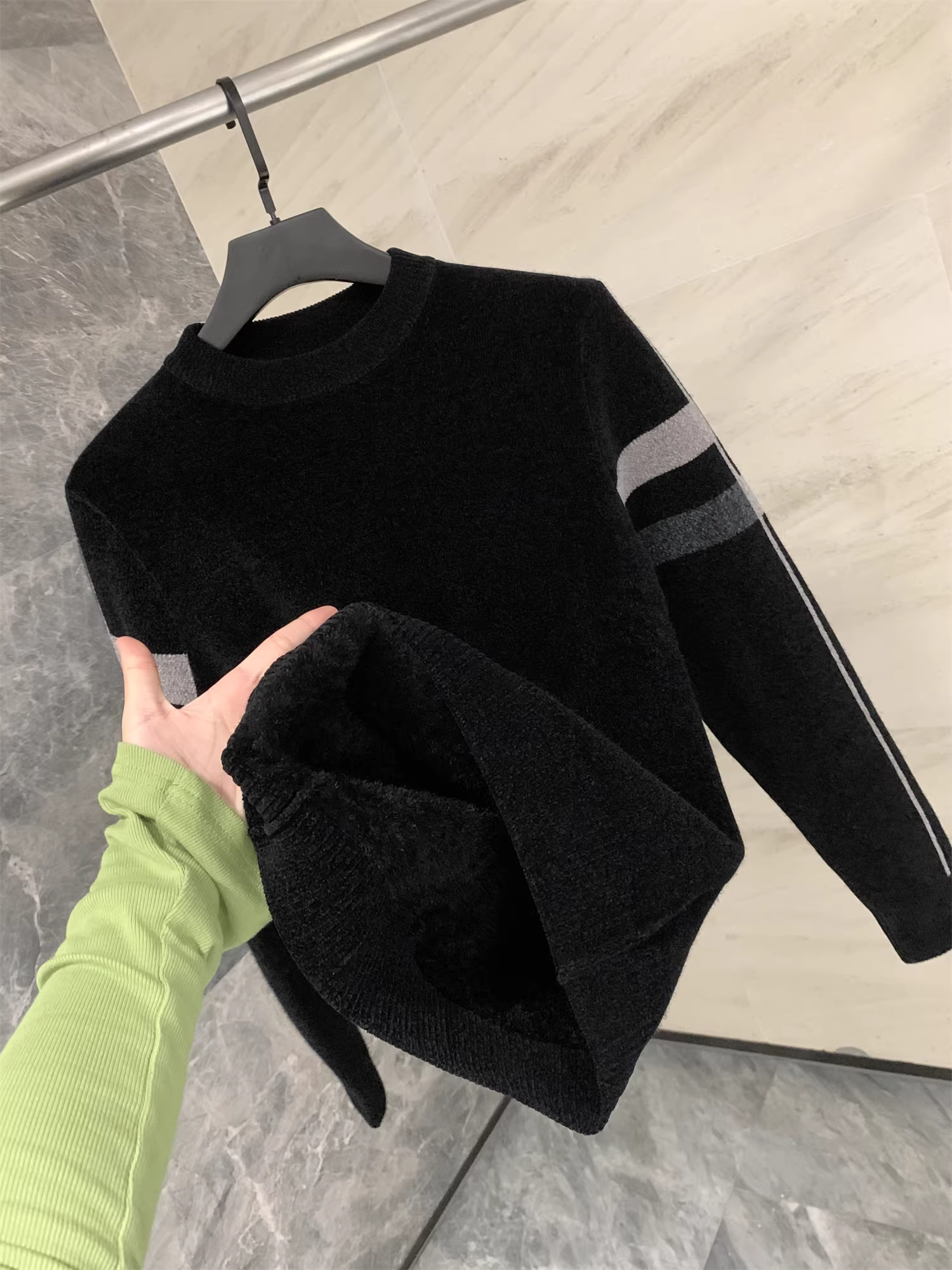 Giảm giá Don Quixote! Áo len dệt kim dày dặn ấm áp mùa thu đông dành cho nam.