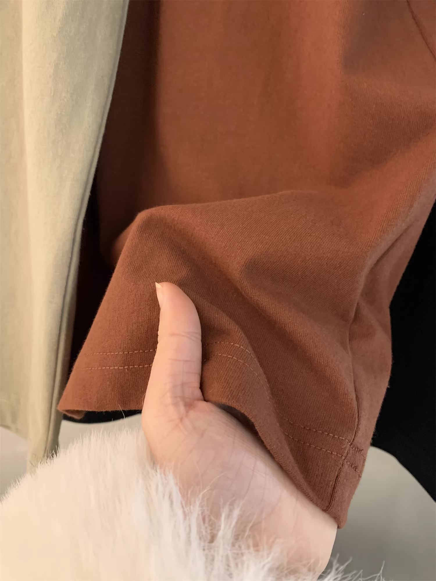 Đơn đặt hàng của công ty Don Quixote ODM! 100% cotton! Áo thun ngắn tay cổ tròn đa năng, màu trơn, dòng màu Melard dành cho cặp đôi.