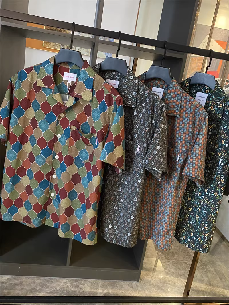 Phong cách nghỉ dưỡng Don Quixote! Áo thun ngắn tay in họa tiết cổ điển Cuba, phong cách bãi biển Hawaii, trượt ván, thương hiệu thời thượng.