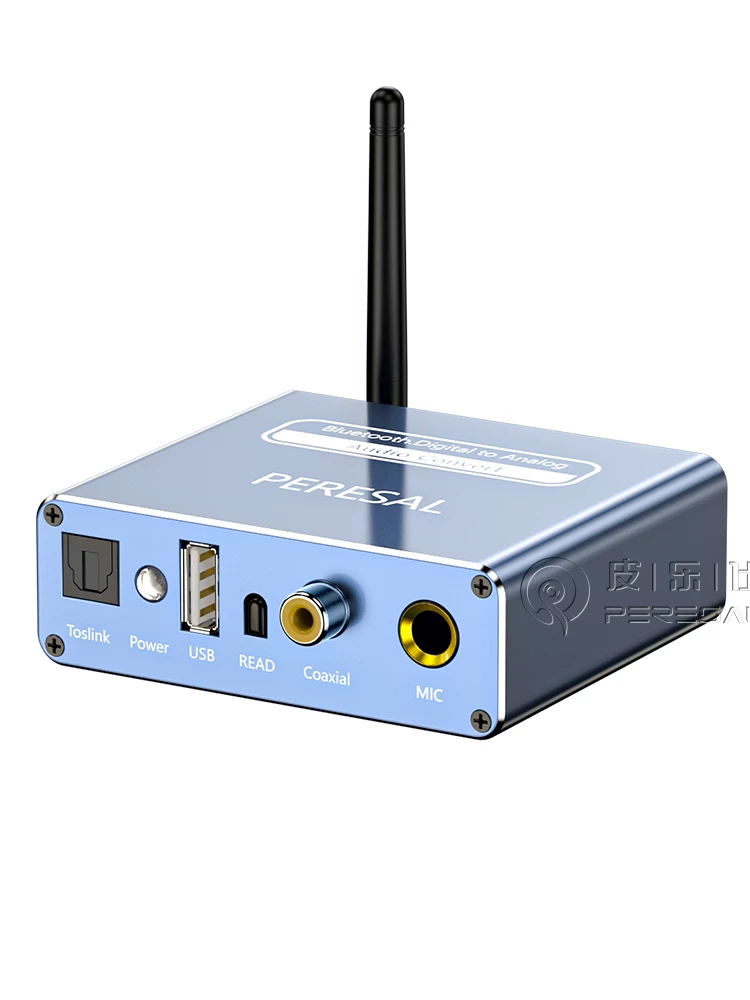 Pilus Fiber Optic Coaxial Âm thanh kỹ thuật số sang Analog 3,5 mm Jack loa màu đỏ và trắng Bộ chuyển đổi khuếch đại Bộ chuyển đổi âm thanh Bluetooth 5.0 Bộ thu nhạc không dây Đĩa USB Phát lại Micro Karaoke có điều khiển từ xa