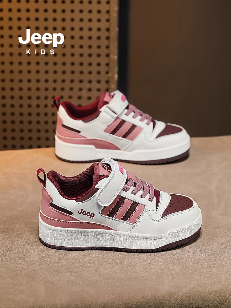 Giày trẻ em Jeep giày thể thao mùa hè 2025 giày thể thao mới đa năng màu trắng giày trẻ em nam và nữ