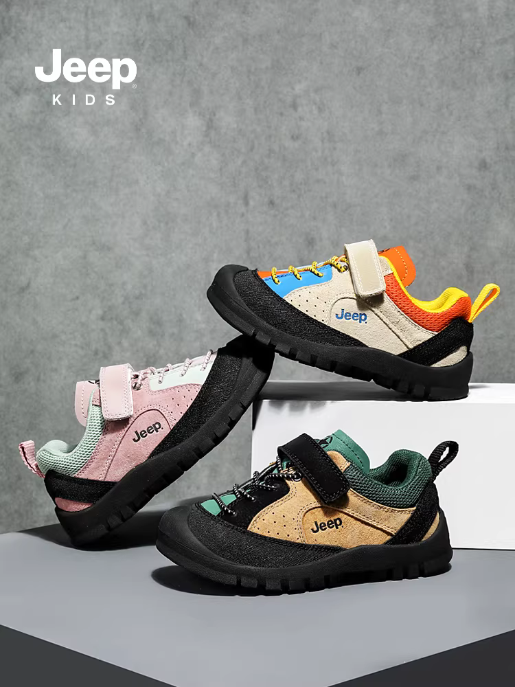 Giày thể thao nam Jeep giày thường mùa đông 2025 mới chống trượt giày cotton lót lông cừu giày trẻ em giày trẻ em