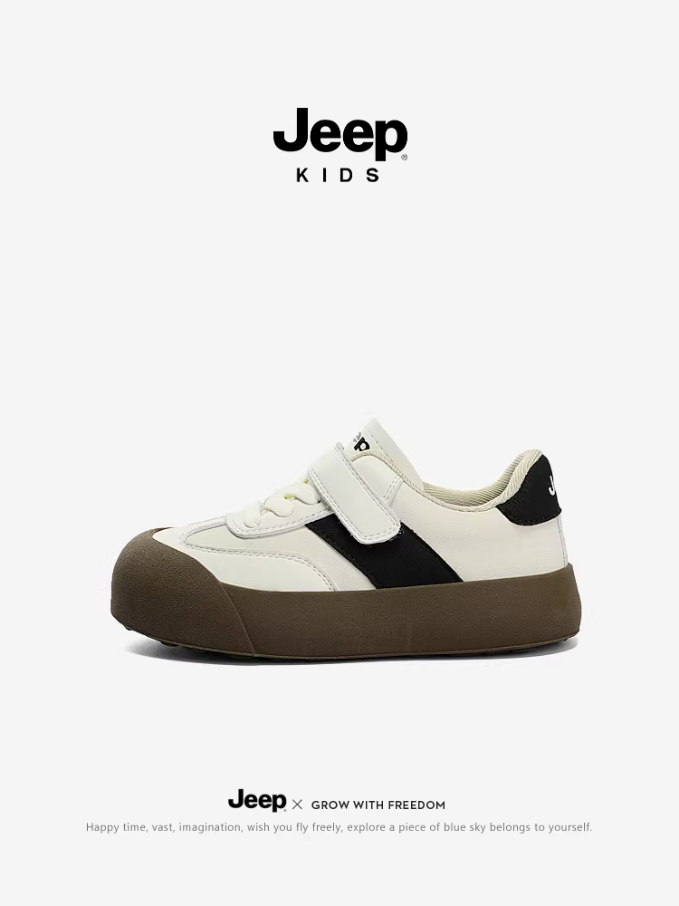 Giày thể thao trẻ em Jeep mùa xuân thu đế mềm chống trơn trượt giày trẻ em nữ 2024 kiểu mới giày trẻ em phồng phồng