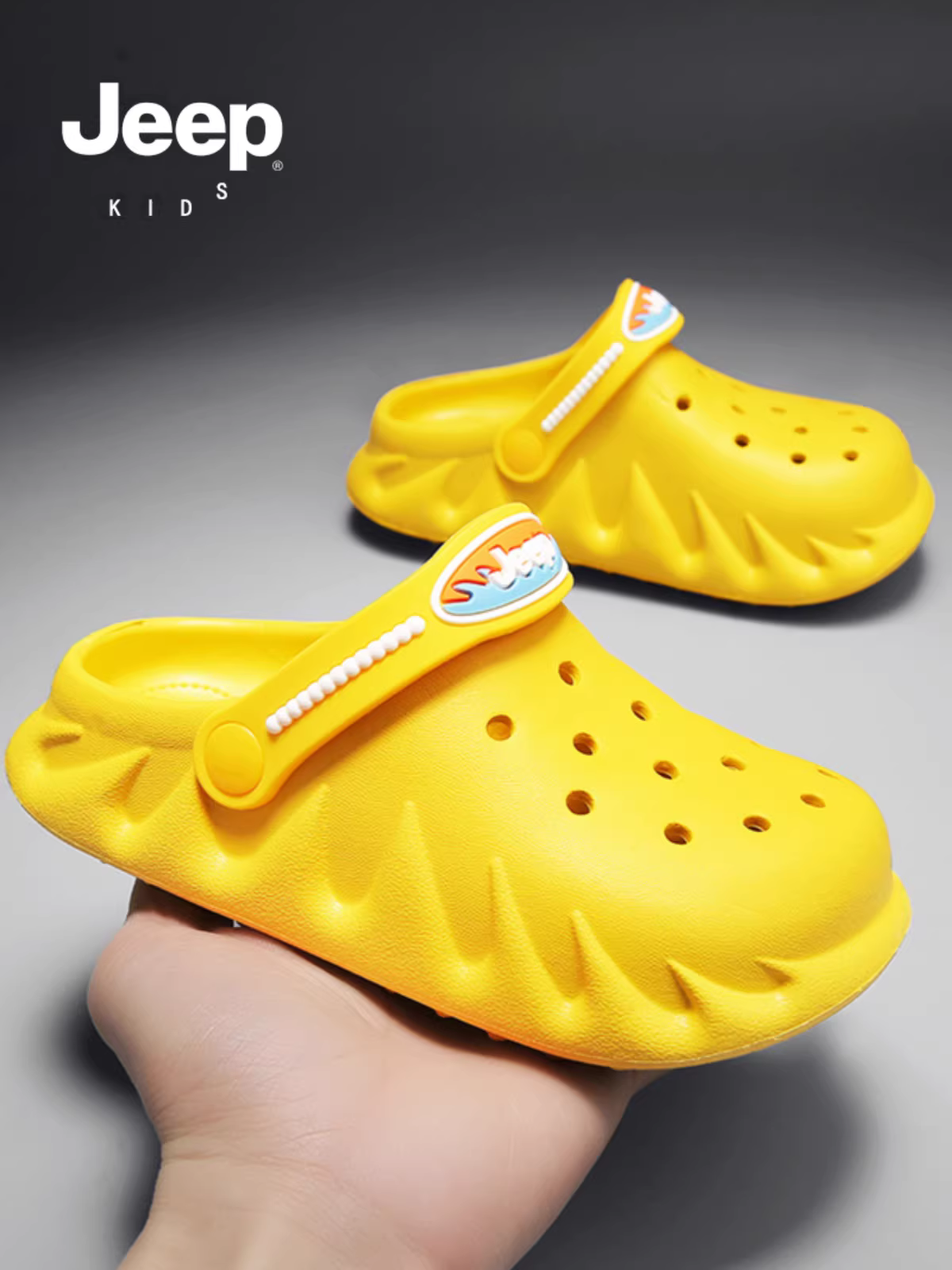 Giày trẻ em Jeep, guốc trẻ em, dép sandal bé trai, giày lười, kiểu mới hè 2025, giày đi biển đế mềm nhẹ
