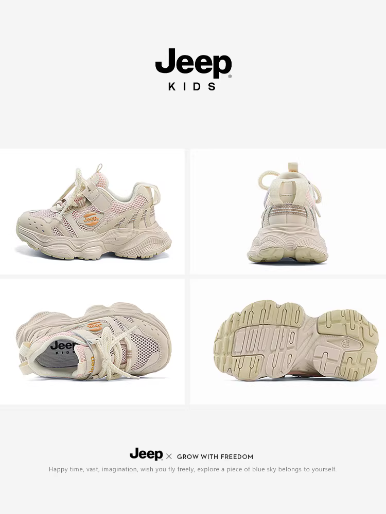 Giày thể thao lưới thoáng khí dành cho nữ Jeep, đế mềm, giảm sốc, mùa hè, mẫu mới 2024, giày chạy bộ thời trang