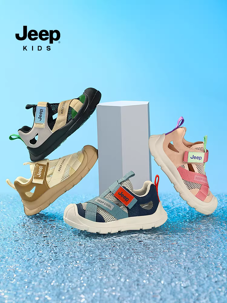 Giày sandal kín mũi cho bé trai, giày đi nước mùa hè 2025, giày đi biển mới cho bé gái, giày lưới rỗng cho bé gái