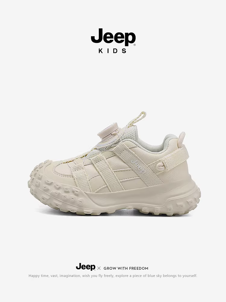 Giày thể thao trẻ em Jeep dành cho bé trai, giày đi bộ đường dài chống thấm nước mùa thu đông, giày chạy bộ da mới 2025 dành cho trẻ em, giày nữ