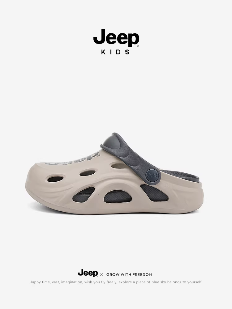 Dép trẻ em Jeep mùa hè 2025 mẫu mới chống nước, mũi kín, chất liệu EVA, chống trơn trượt