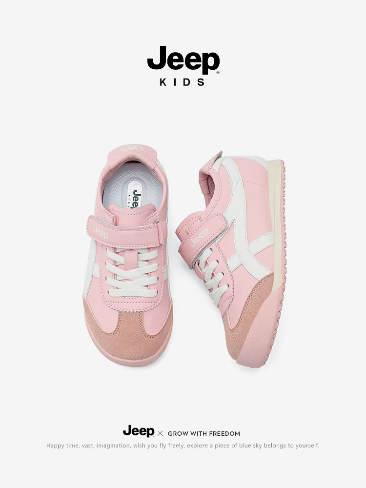 Giày thể thao lưới thoáng khí mùa hè dành cho bé gái Jeep Forrest Gump 2025, giày tập chạy cho trẻ em