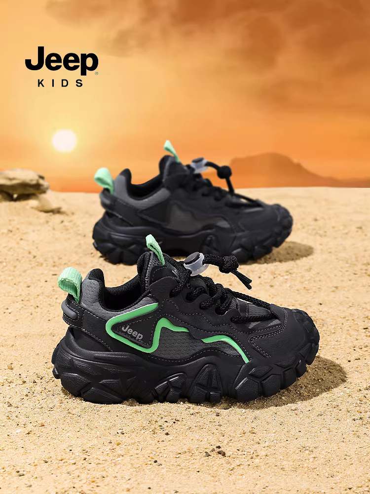 Giày trẻ em Jeep, giày thể thao nam bé trai, giày bố thời trang mùa đông 2025, giày trẻ em mới, giày lót lông giữ ấm, giày thể thao bé gái