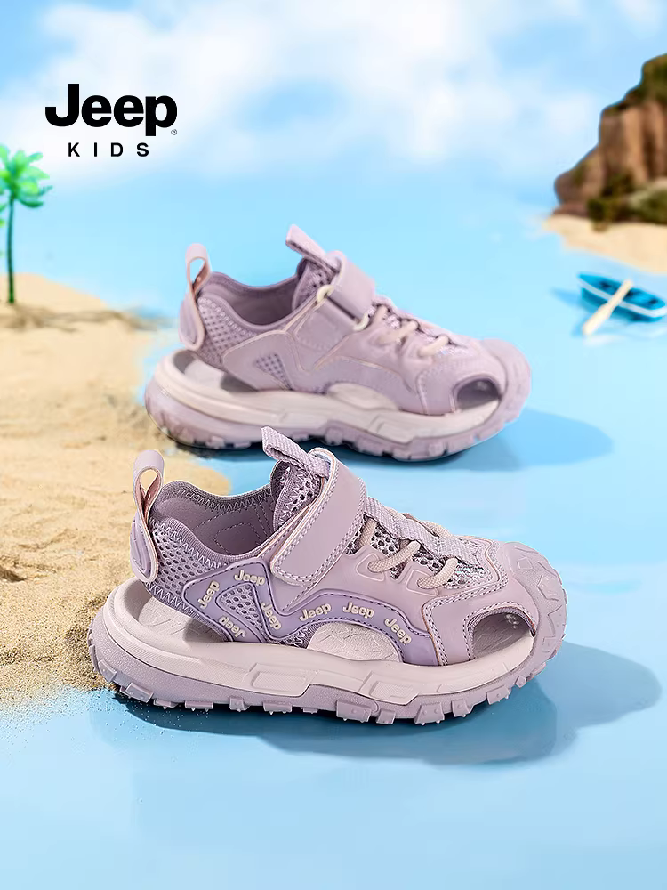 Giày sandal thể thao mùa hè cho bé gái, giày đế mềm mũi kín cho trẻ lớn, giày trẻ em mới năm 2025 cho bé trai, kiểu dáng mùa hè.