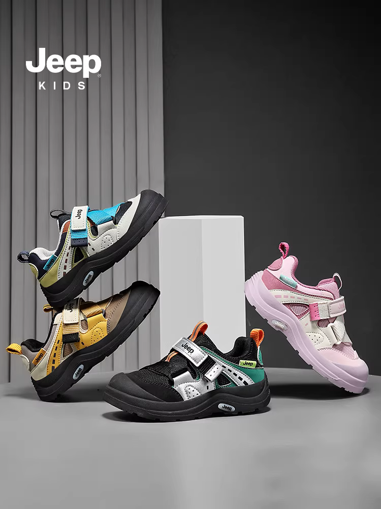 Giày thể thao thông thường cho bé trai Jeep mùa thu 2025 mới đế mềm chống trượt ngoài trời giày trẻ em giày trẻ em