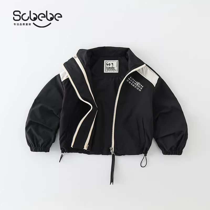 Áo khoác trẻ em và áo gió 2024 mới xuân thu áo khoác dáng rộng thường ngày AW241