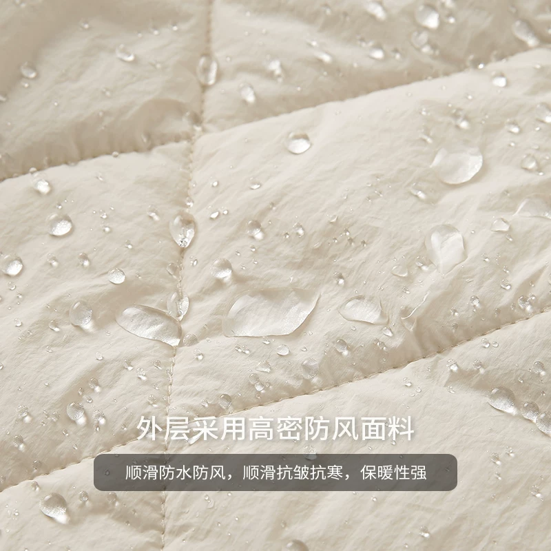 Áo khoác cotton có mũ trùm đầu họa tiết kim cương OMZM dành cho nam, quần áo cotton dày dặn ấm áp mùa đông, lớp lót bên trong màu trơn, áo khoác nhẹ, áo khoác độn bông.