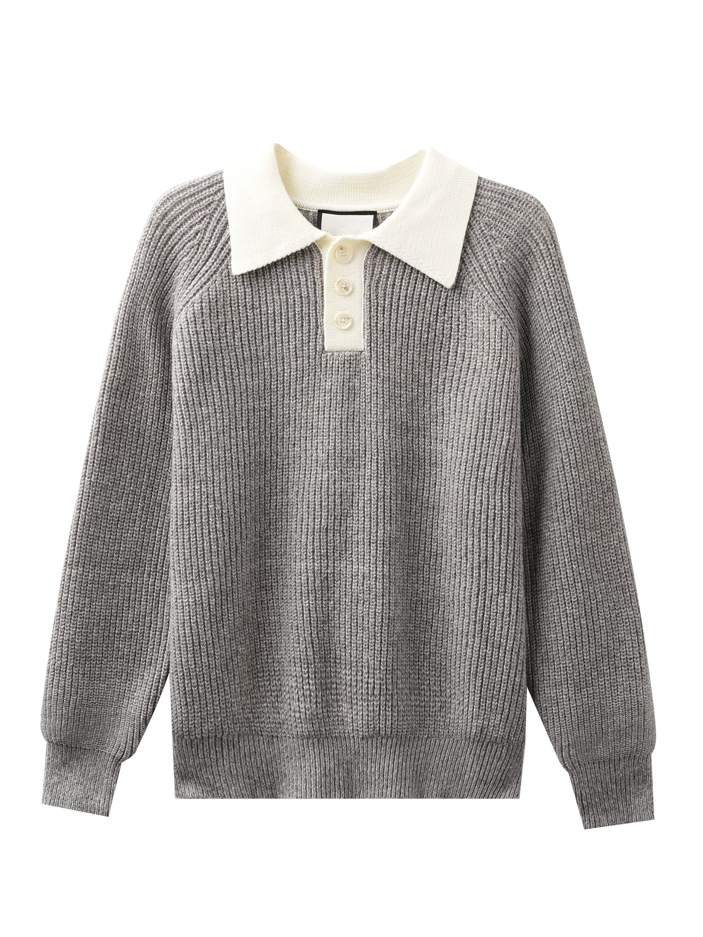 Áo len dệt kim nam OMZMPOLO có cổ, phong cách mùa thu, thiết kế trẻ trung thanh lịch, tay áo dài phối màu, phong cách giản dị và thoải mái.