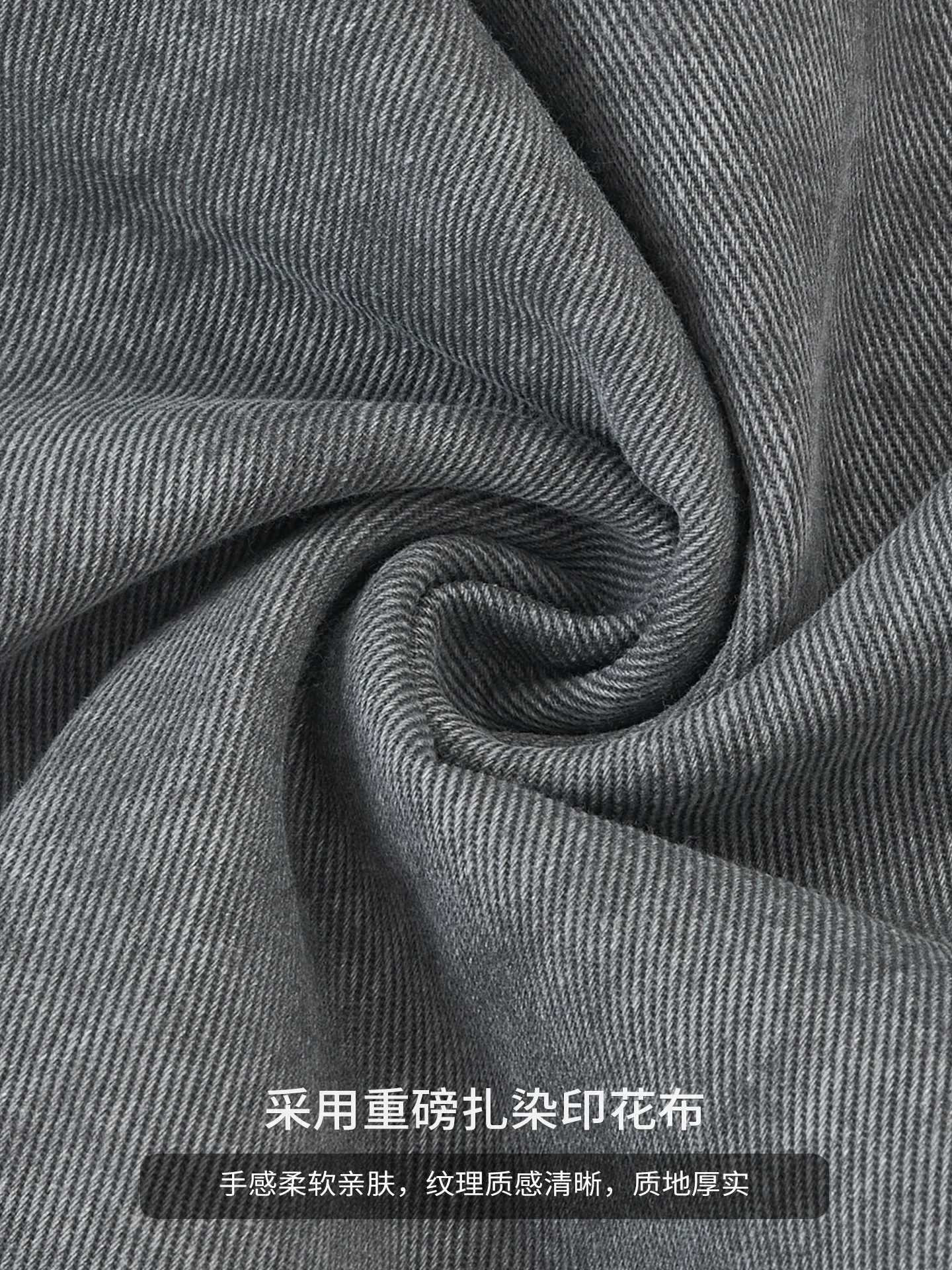 Quần âu nam phong cách tie-dye cổ điển OMZM, quần ống rộng dáng thẳng màu xám retro Mỹ mùa đông, chất liệu mềm mại, dáng rộng.