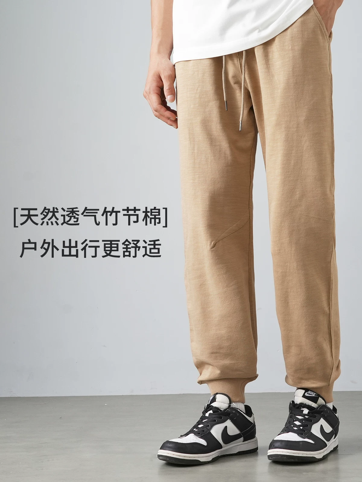 Quần thể thao cotton hạng nặng kiểu Mỹ OMZM dành cho nam, quần jogger rộng rãi thoáng khí mùa hè, quần thể thao thường ngày.
