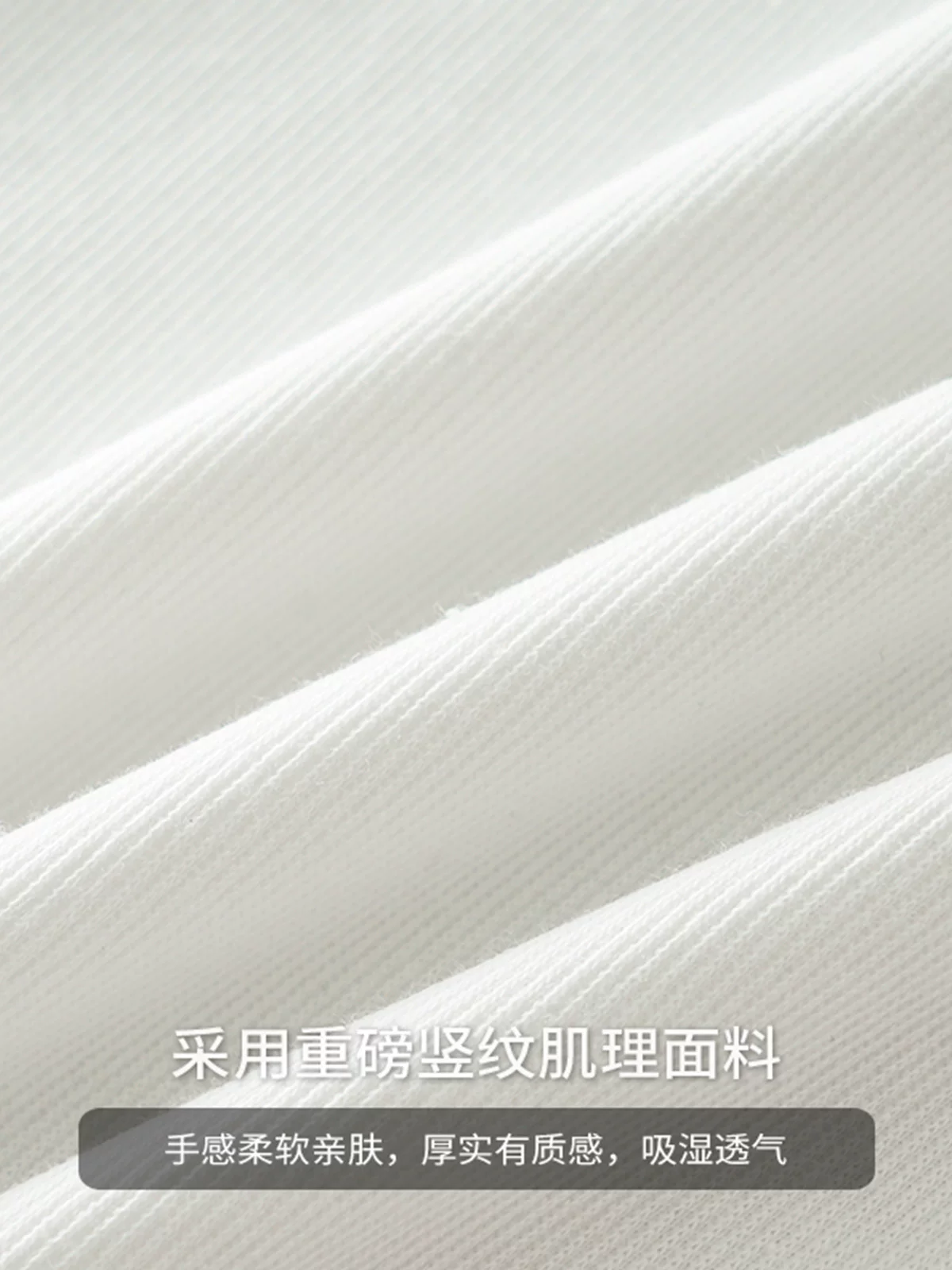 [In chữ] Áo thun ngắn tay sọc dọc hạng nặng dành cho nam, mùa hè kiểu Mỹ cổ điển đơn giản, cổ tròn rộng, nửa tay áo