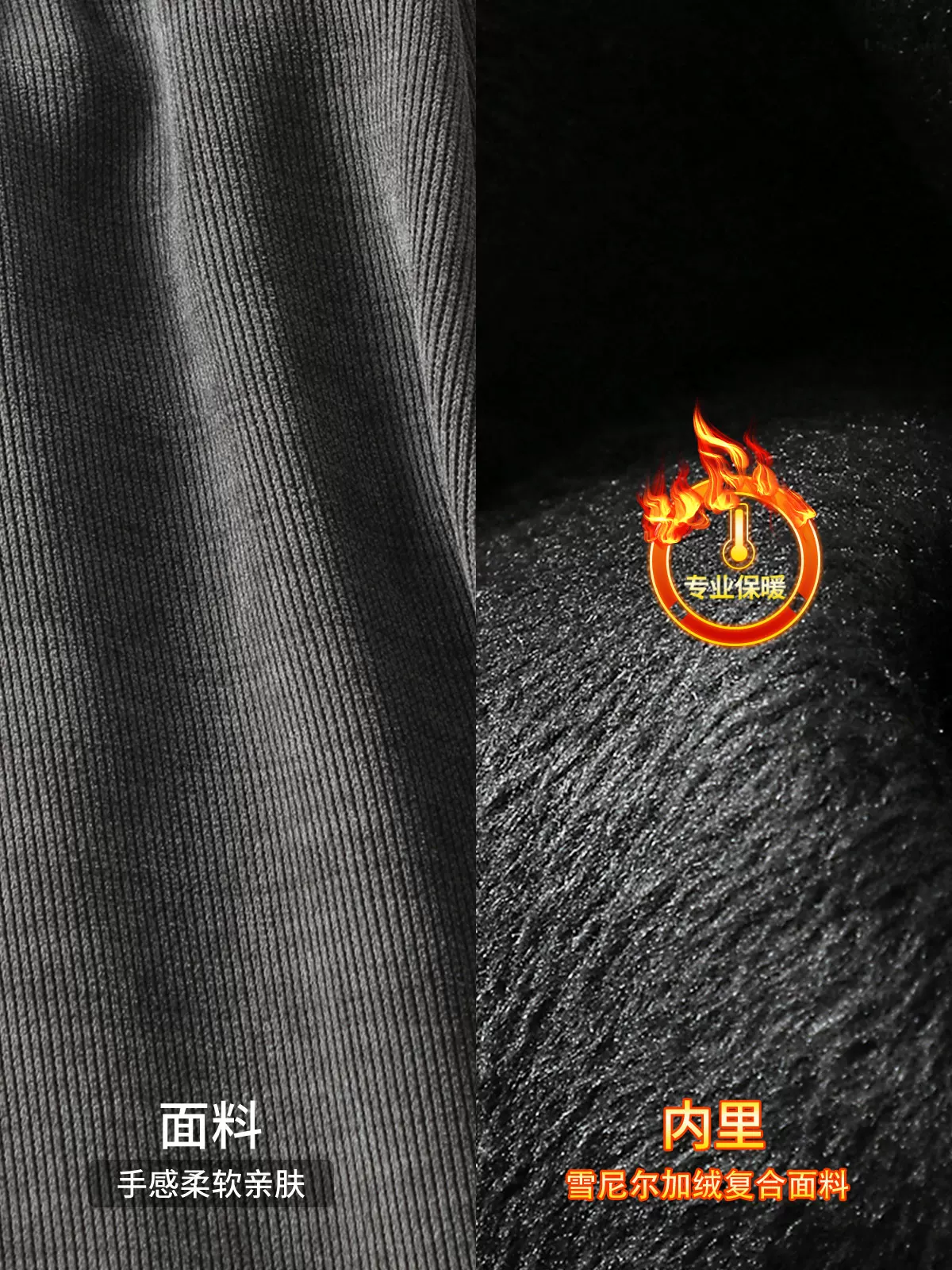 Quần thể thao chenille dày OMZM dành cho nam, quần ống rộng chất liệu nỉ dày mùa đông, quần jogger có dây rút thời trang, quần thường ngày