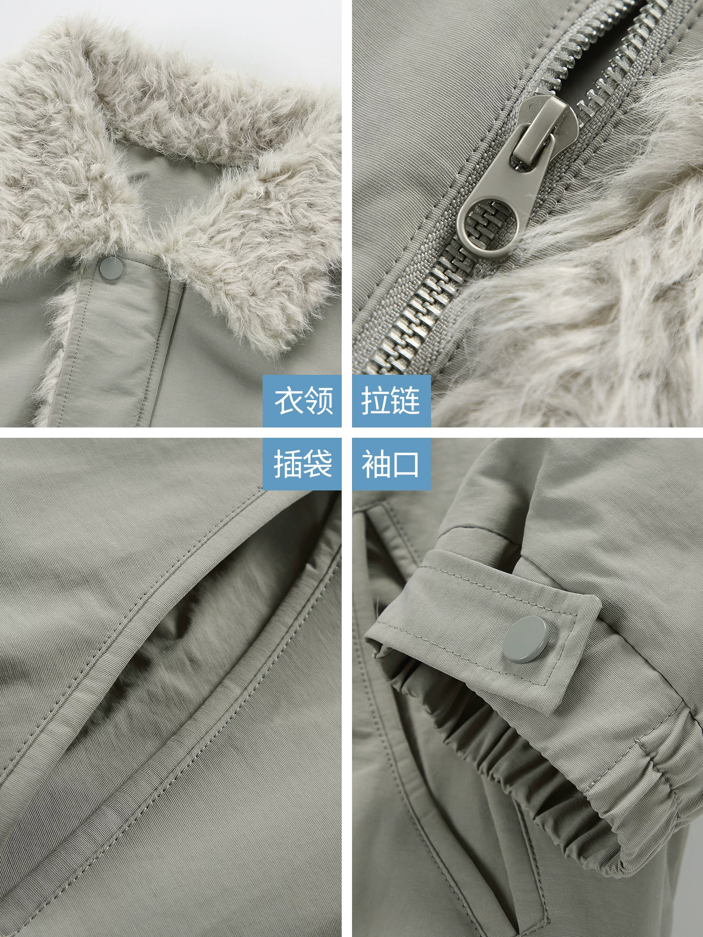 OMZM Barn phong cách áo khoác cotton dày dặn quần áo mùa đông nam phong cách Mỹ cổ lông rộng rãi áo khoác ấm áp áo khoác màu trơn rộng rãi