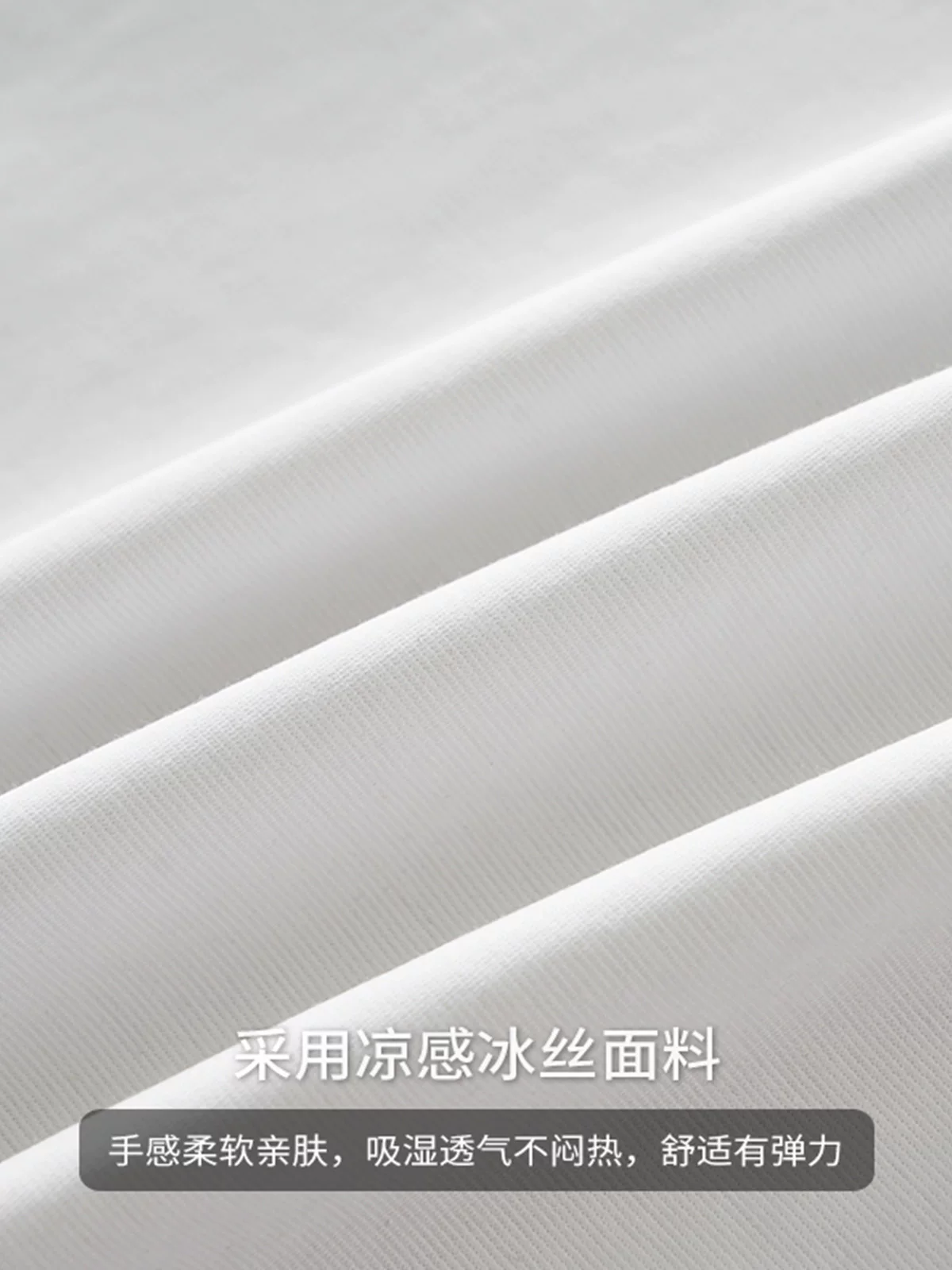 Áo thun ngắn tay cổ chữ V bằng vải lụa mát mẻ OMZM dành cho nam, áo thun mỏng nhanh khô mùa hè, màu trơn cổ Henry tay lửng rộng