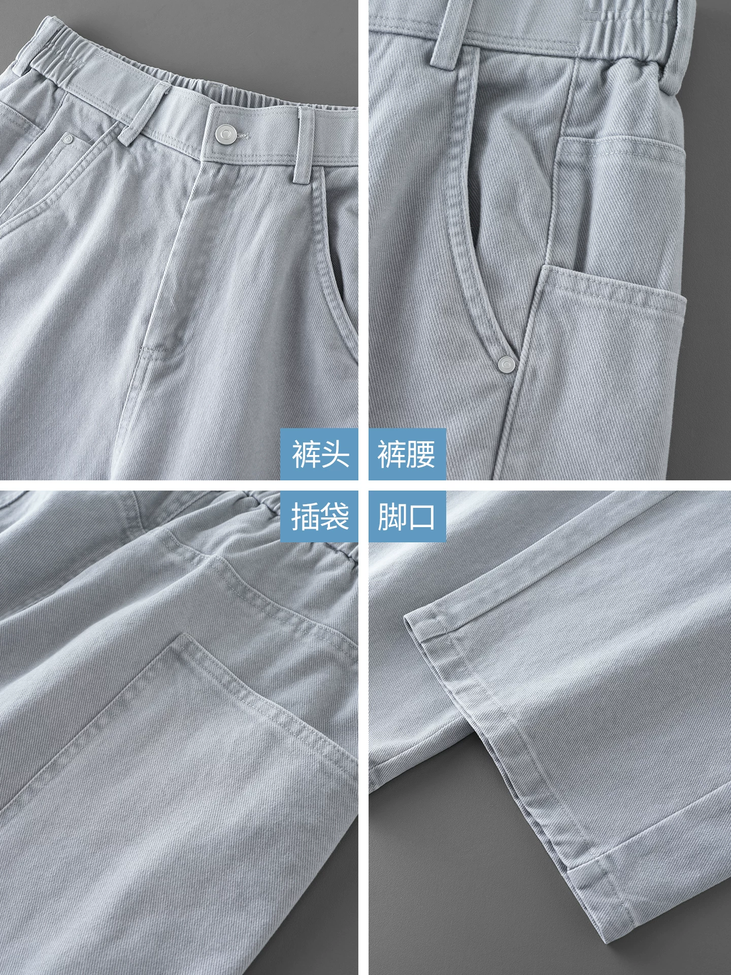 Quần cargo cotton nguyên chất OMZM dành cho nam, phong cách thu đông Hồng Kông, nhiều túi chắp vá, quần dài đơn giản, giản dị, quần ống thẳng cổ điển kiểu Mỹ