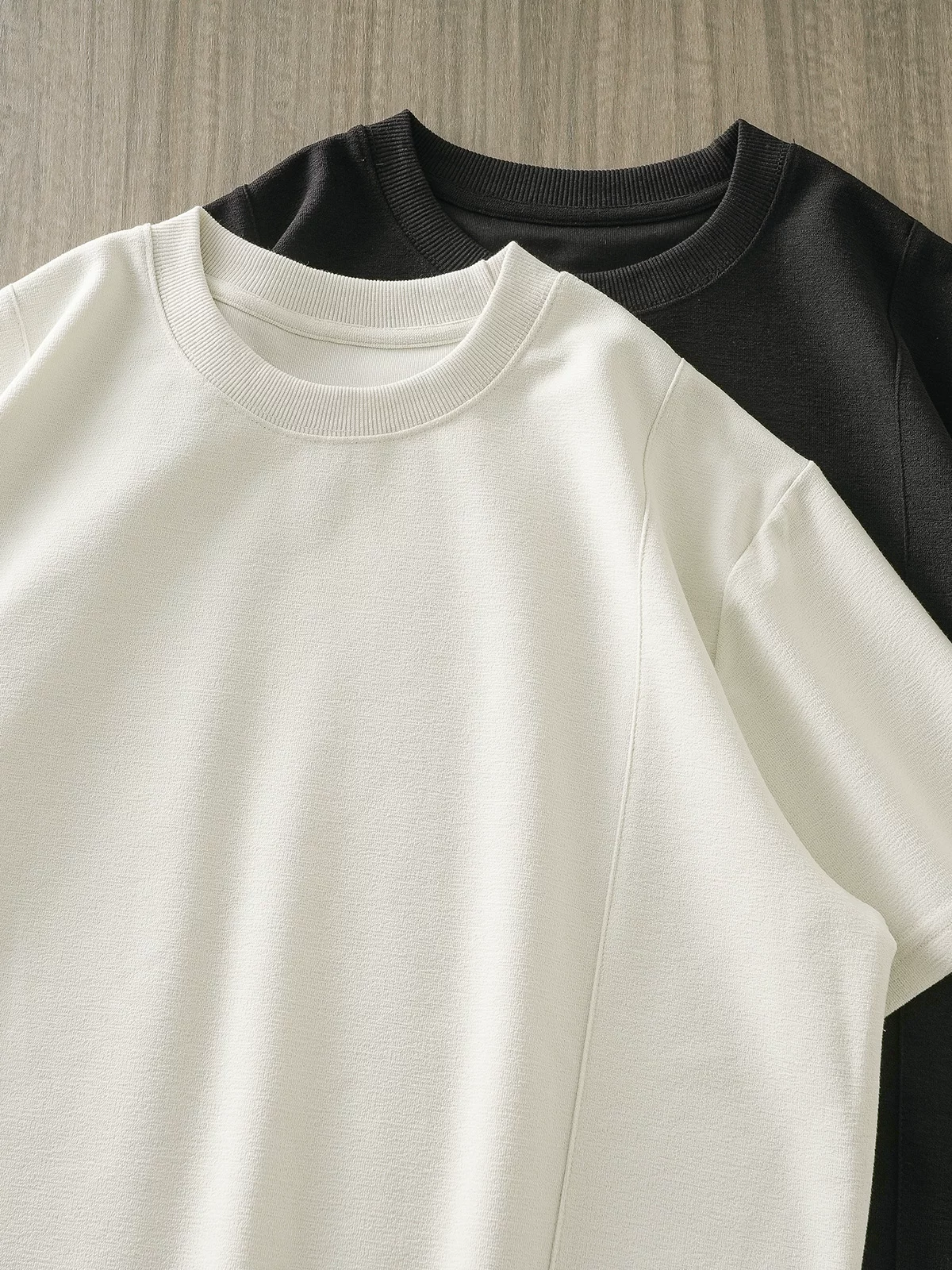 Áo thun nam chất liệu vải bông mềm 320G, tay ngắn, kiểu dáng sang trọng, cổ tròn, phong cách Mỹ, màu trơn, dáng rộng, mùa hè