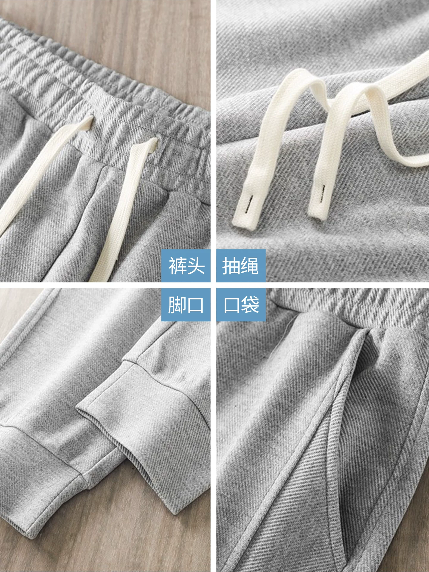 Quần thể thao vải tuýt nặng kiểu Mỹ OMZM dành cho nam, quần jogger dáng rộng phối màu phong cách đường phố mùa thu, quần cargo thể thao màu trơn.