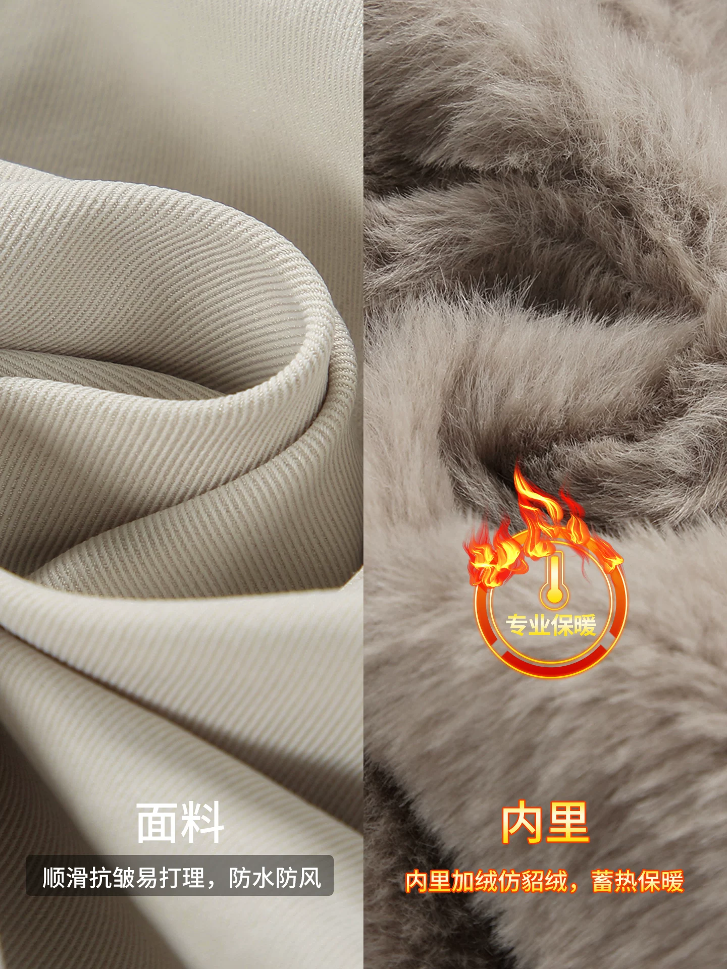 Áo khoác cotton cổ đứng kiểu Mỹ OMZM dành cho nam, áo khoác mùa đông cổ điển lót lông cừu ấm áp, áo khoác công sở rộng rãi, tiện dụng