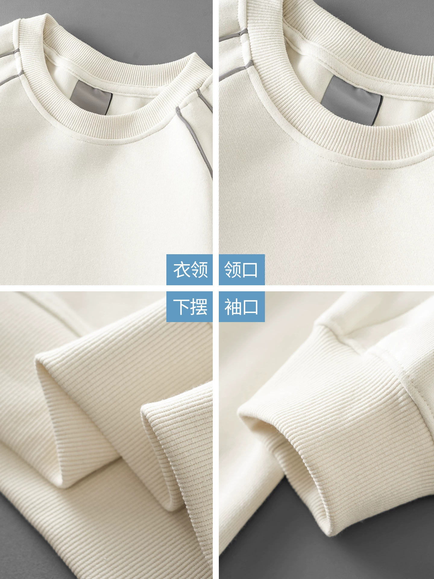 Áo khoác nỉ hạng nặng OMZM dành cho nam, áo chui đầu cổ tròn kiểu Mỹ mùa thu, kiểu dáng ghép mảnh, áo sơ mi không mũ dành cho giới trẻ