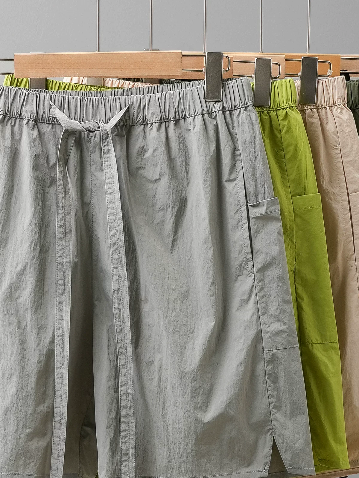 [Chống thấm nước] Quần short khô nhanh bằng vải lụa băng kiểu Mỹ dành cho nam, quần short chạy bộ nhẹ và thoáng khí cho mùa hè, quần short thể thao chức năng ngoài trời