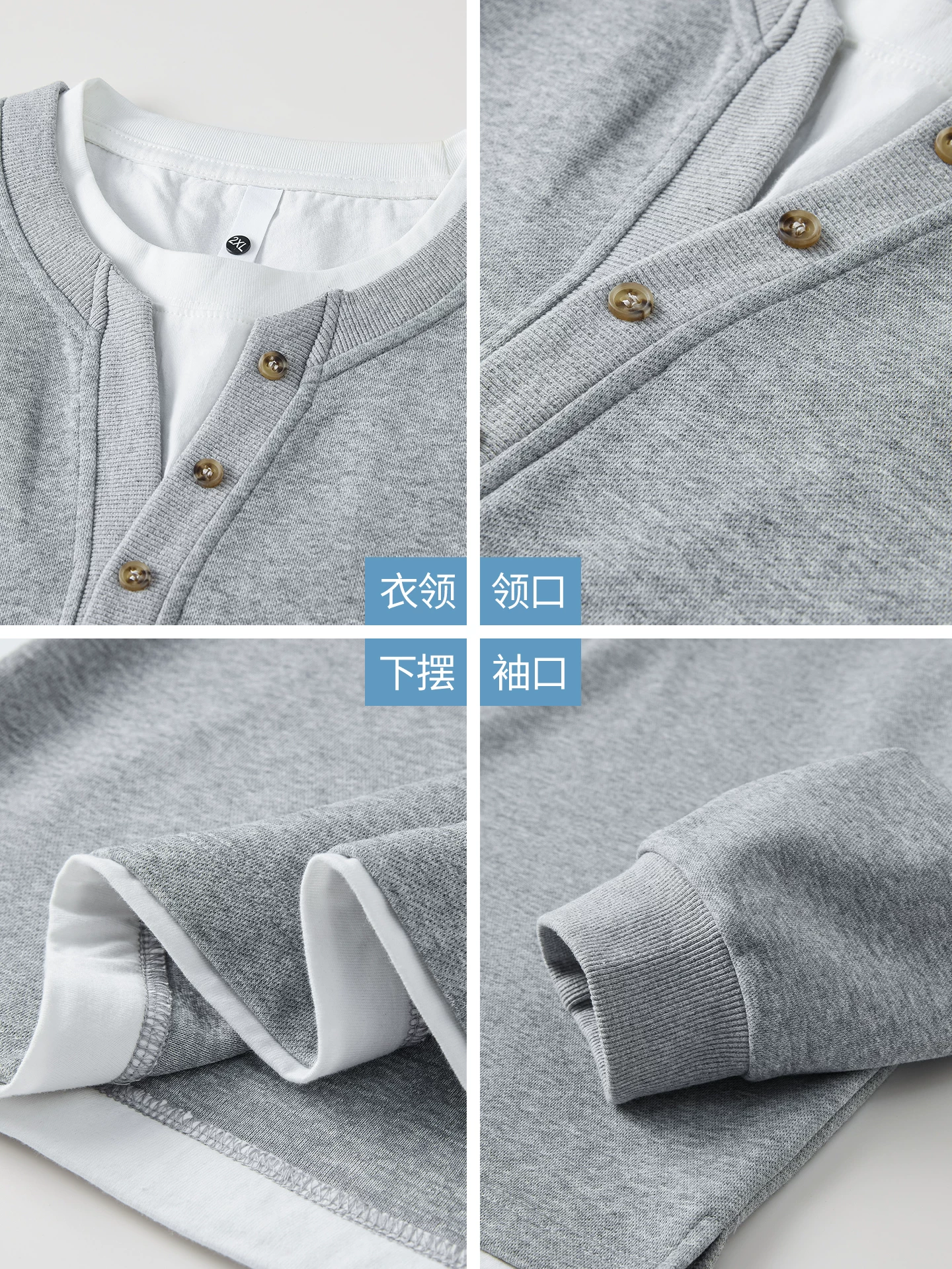 Áo nỉ lông cừu hạng nặng OMZM dành cho nam, phong cách mùa đông kiểu Mỹ, dày dặn và ấm áp, áo lót bên trong, tay áo dài ghép hai mảnh giả.