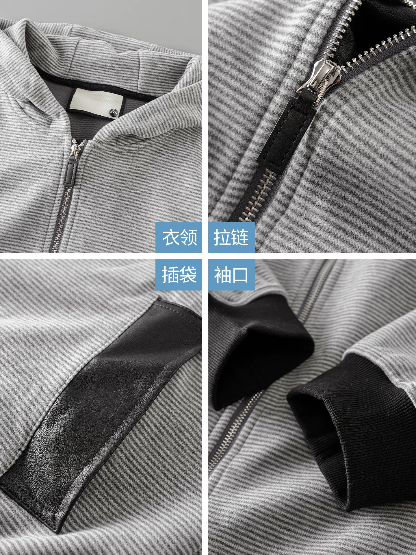 Áo len cardigan có khóa kéo màu OMZM dành cho nam, áo khoác có mũ trùm đầu dáng rộng mùa thu, áo khoác thể thao dành cho cặp đôi