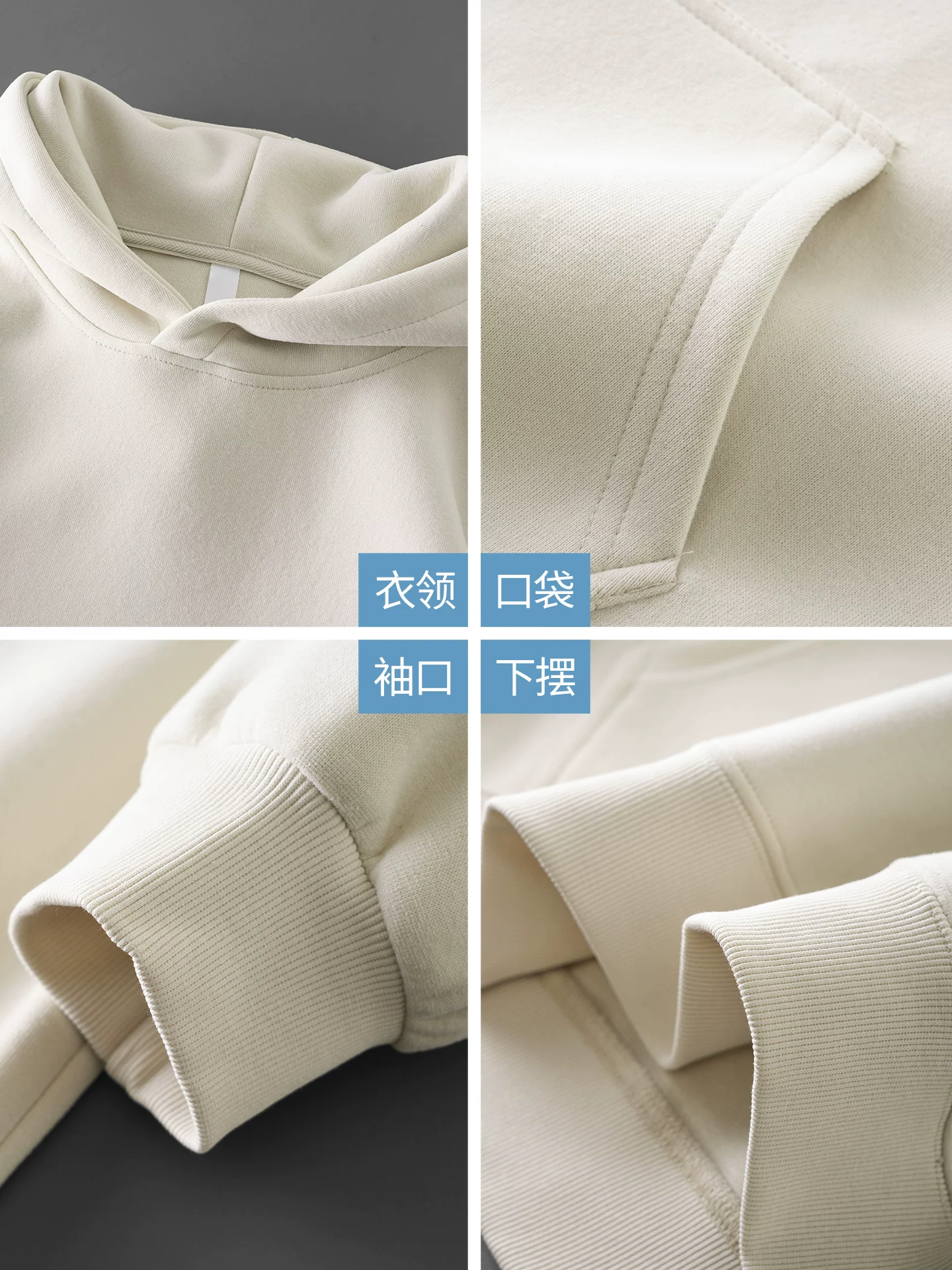 Áo hoodie nam OMZM450G chất liệu dày dặn, kiểu dáng Mỹ mùa thu, màu trơn, tay dài, áo khoác thể thao rộng rãi.