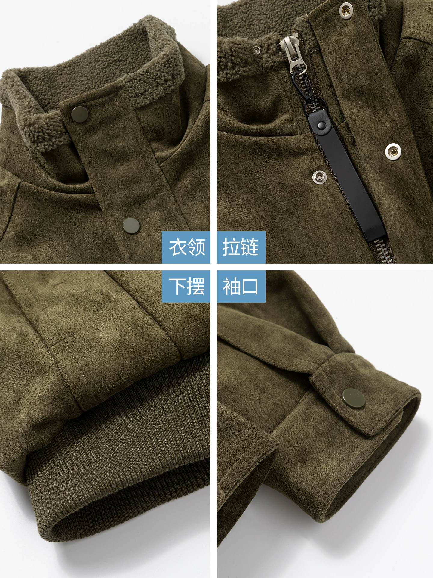 Áo khoác cotton lót lông OMZM dành cho nam, áo khoác cotton dày dặn lót lông cừu mùa đông, áo khoác cổ điển kiểu Mỹ.