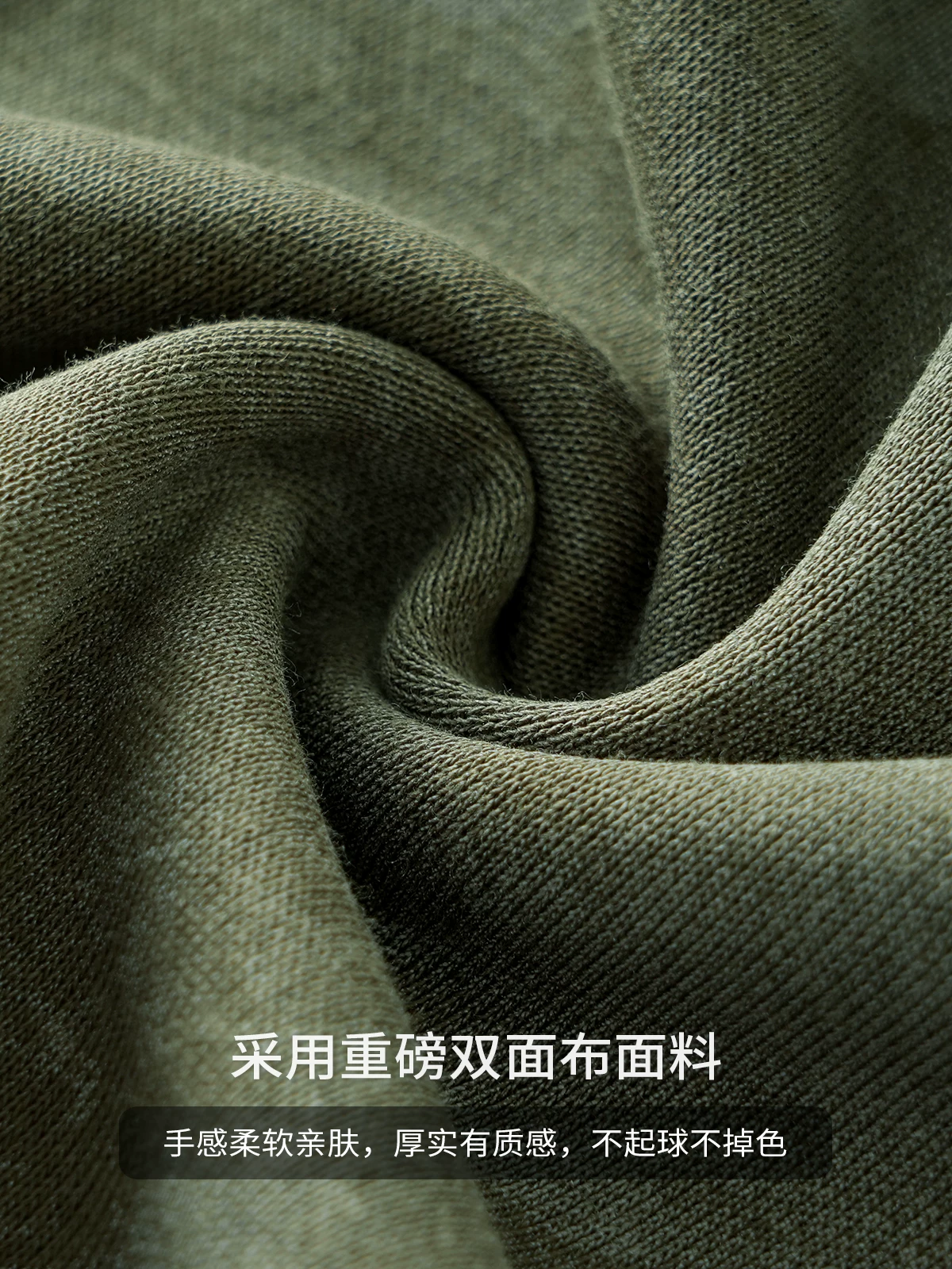 Áo thun cổ polo hạng nặng OMZM320G dành cho nam, áo thun tay raglan thêu họa tiết mùa thu, dáng rộng, tay dài in hình