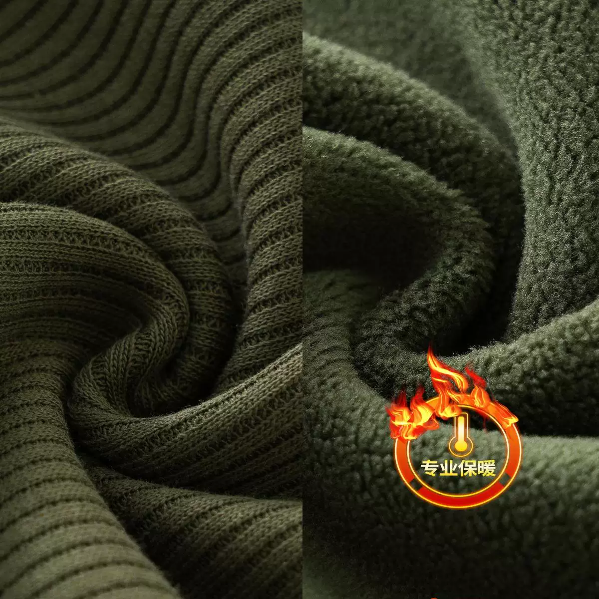 Áo len nỉ dày dặn 470G dành cho nam, áo len chui đầu giữ ấm mùa đông với họa tiết dọc, áo khoác cổ đứng nửa khóa kéo.