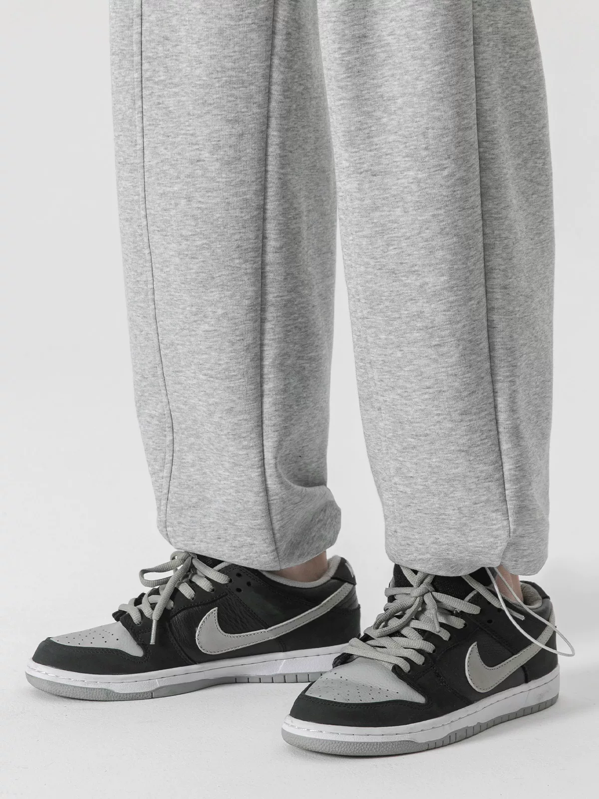 Quần jogger có dây rút hạng nặng OMZM dành cho nam, quần ống rộng kiểu Mỹ mùa thu, quần thể thao màu xám thông thường dành cho bé trai