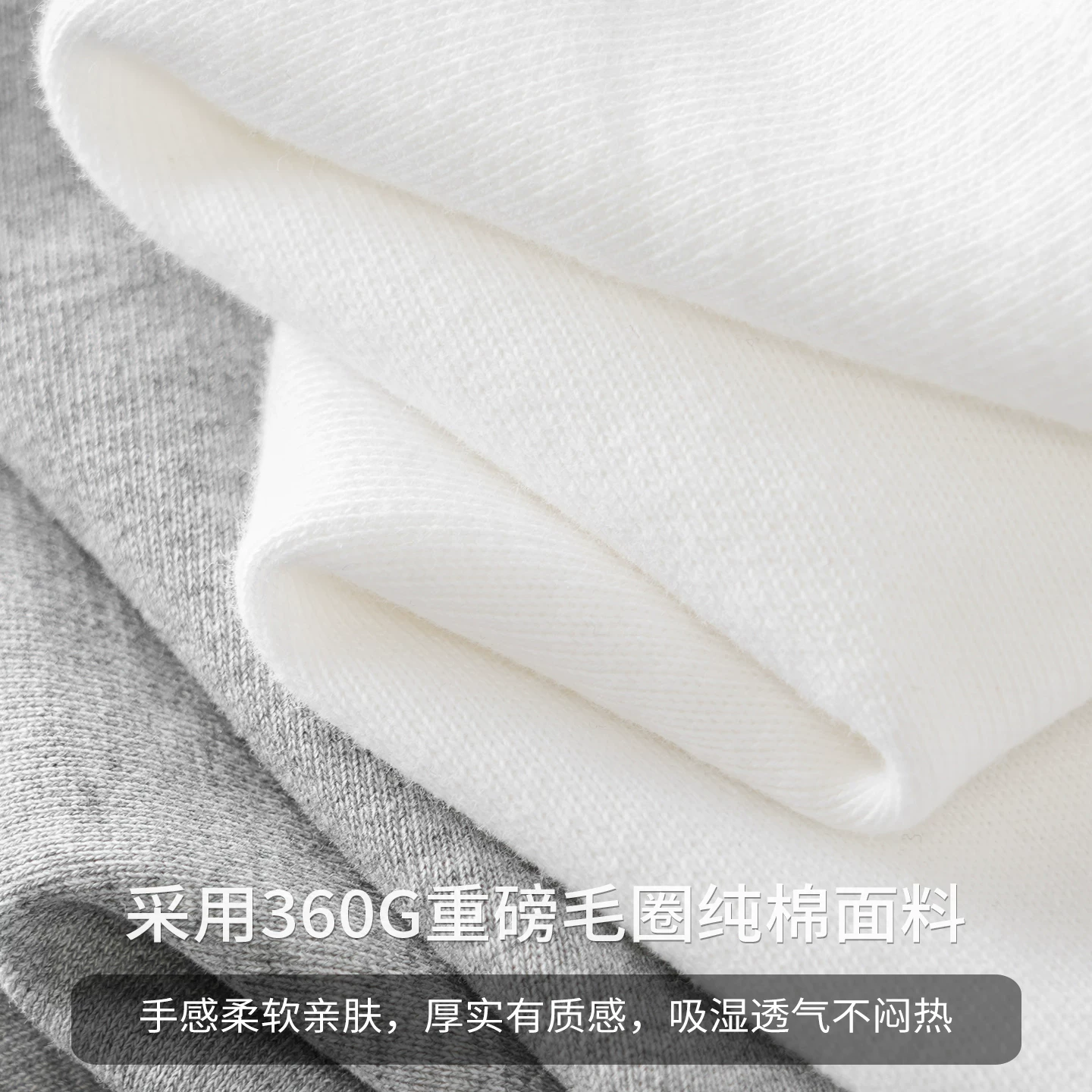 Quần short cotton terry hạng nặng OMZM360G dành cho nam, áo khoác ngoài mùa hè, quần dài vừa phải ống thẳng, quần thể thao thường ngày năm điểm.