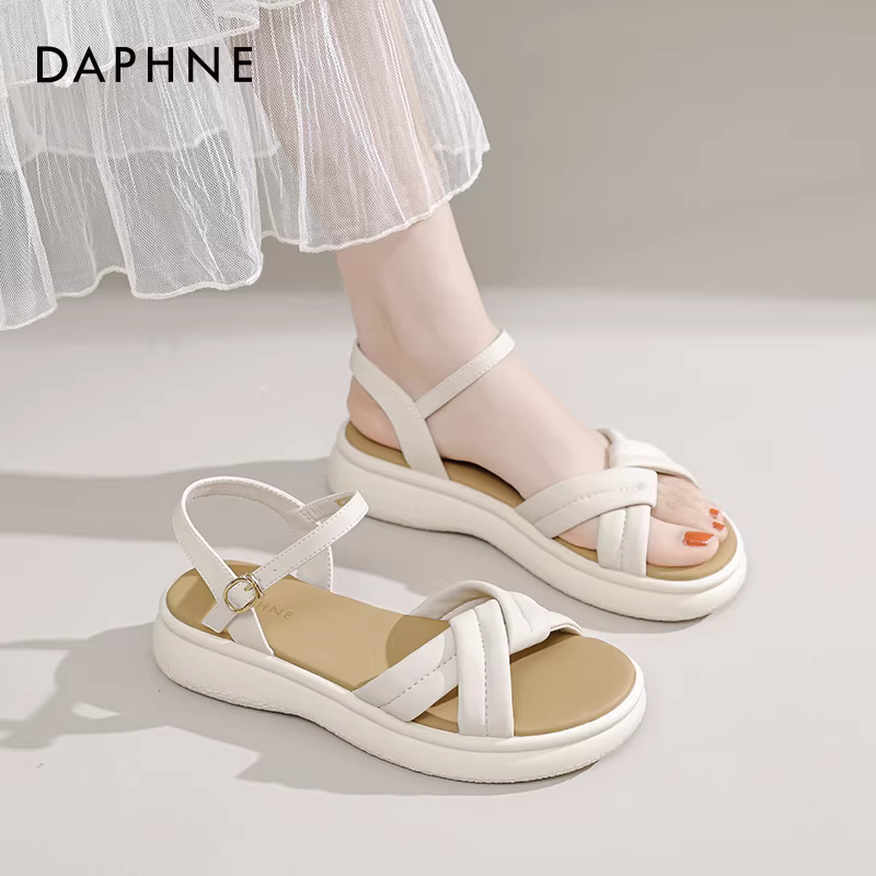 Dép Daphne nữ, kiểu mới hè 2025, dép bệt nữ, dép thể thao đế dày đi biển, đi ngoài trời.