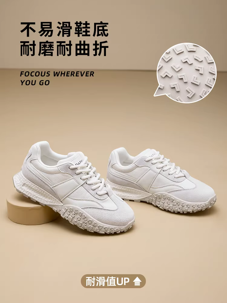 Giày tập múa ba lê Daphne dành cho nữ mùa xuân 2026 mới giày đế dày lót lông cừu giày cotton thông thường giày thể thao đa năng