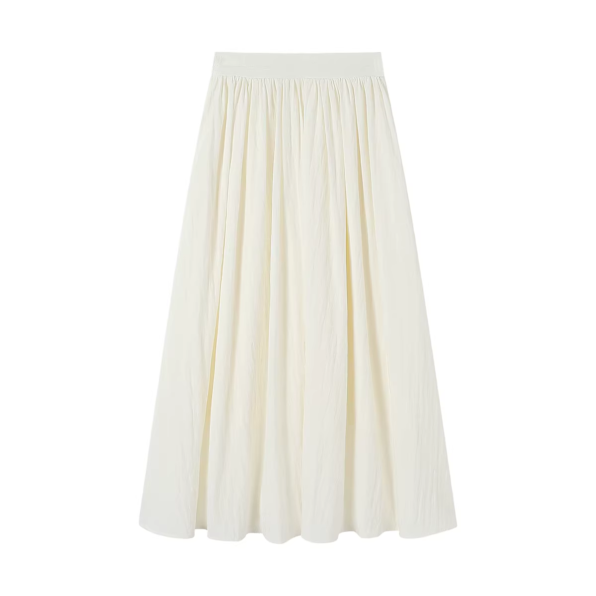 Váy xếp ly cao eo kiểu Pháp dành cho nữ, váy dài dáng chữ A xòe rộng, đa năng, tôn dáng, mới mùa hè