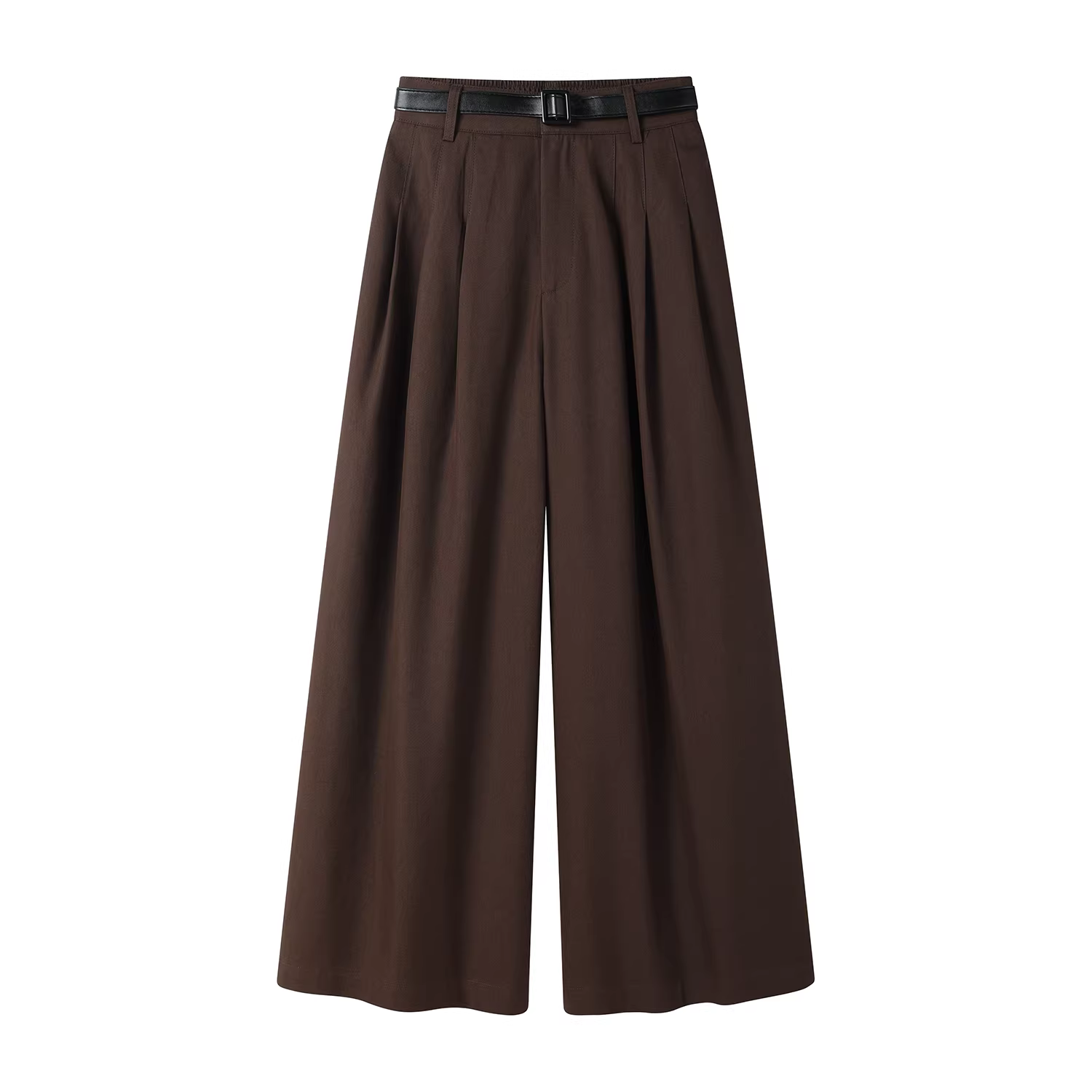 Quần ống rộng cạp cao kiểu Hàn Quốc dành cho nữ, quần ống rộng dáng suông đa năng mới dành cho đầu thu.