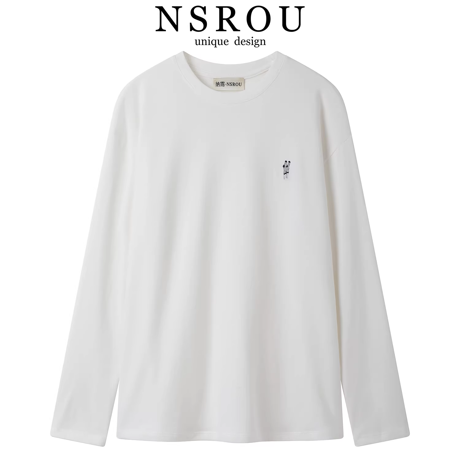 Áo thun dệt kim dài tay cổ tròn cao cấp dành cho nữ mùa thu đông, áo kiểu dáng thanh lịch, đa năng, sành điệu và trẻ trung