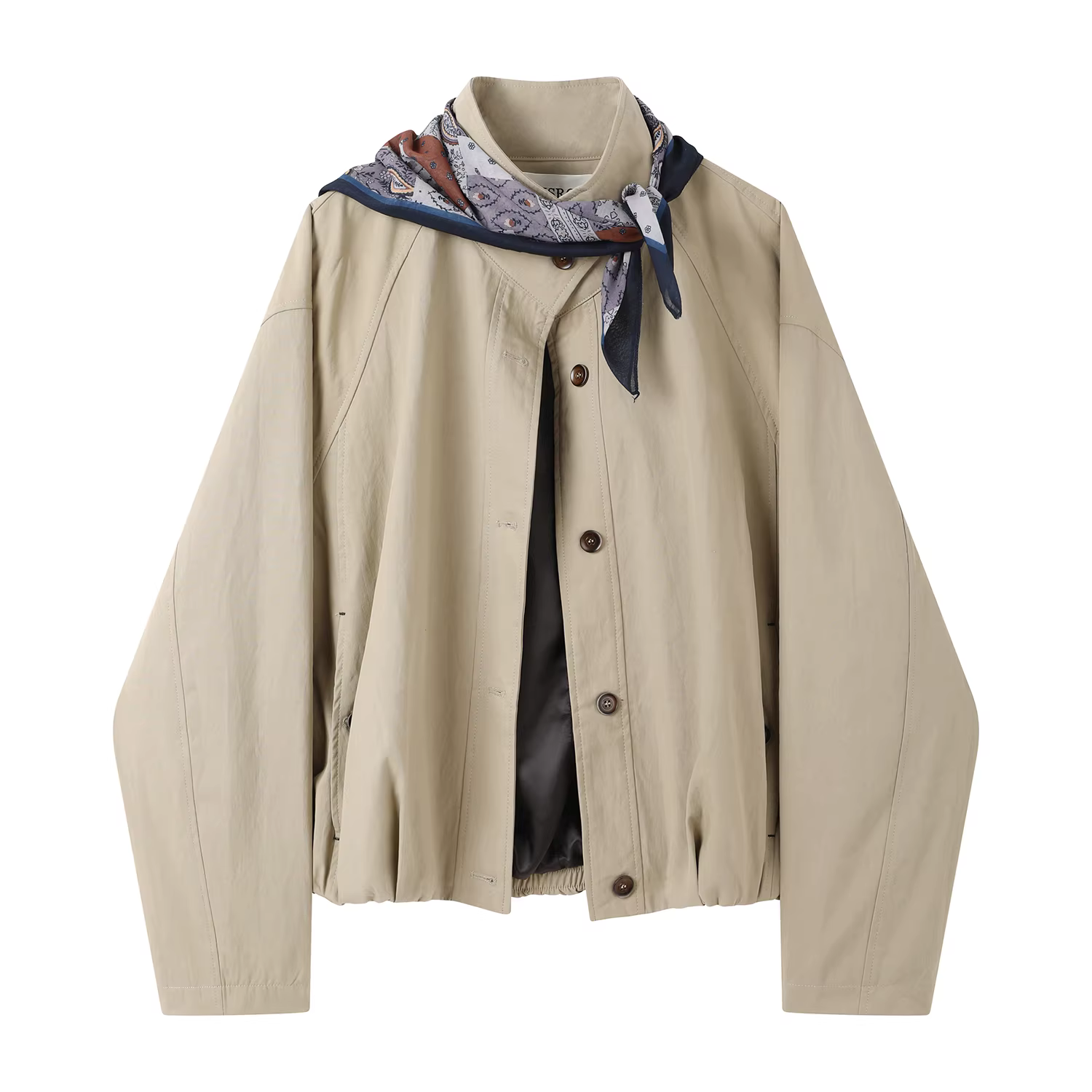 Áo khoác ngắn cổ đứng độc đáo và đẹp mắt phong cách Hàn Quốc dành cho nữ, áo khoác dáng ôm thông thường cao cấp