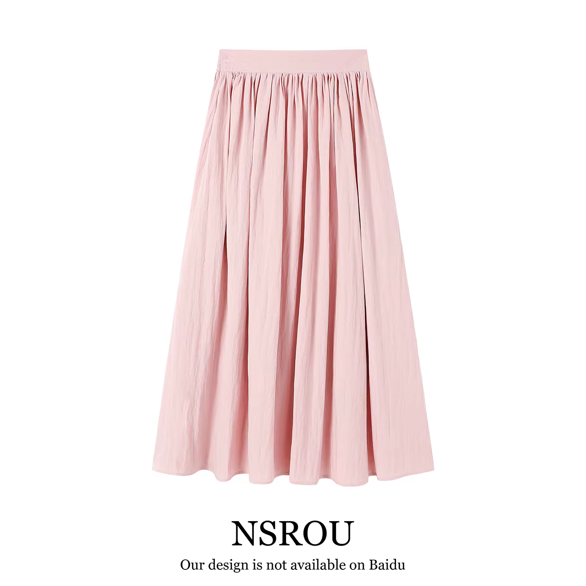 Váy xếp ly cao eo kiểu Pháp dành cho nữ, váy dài dáng chữ A xòe rộng, đa năng, tôn dáng, mới mùa hè