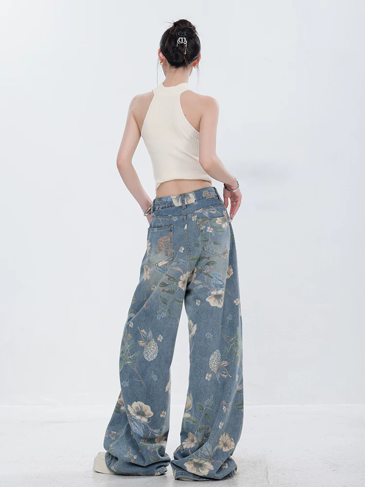 [Wu You Khuyến nghị] Quần jean ống rộng dáng thẳng thiết kế cổ điển mới của ABWEAR mùa hè