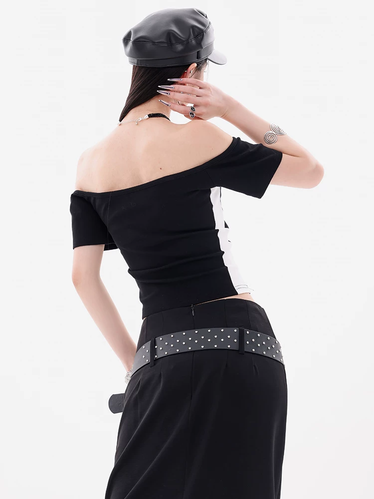 ABWEAR Sweet Contrast - Áo yếm có nơ thiết kế nguyên bản dành cho nữ Áo lót bên trong vừa vặn