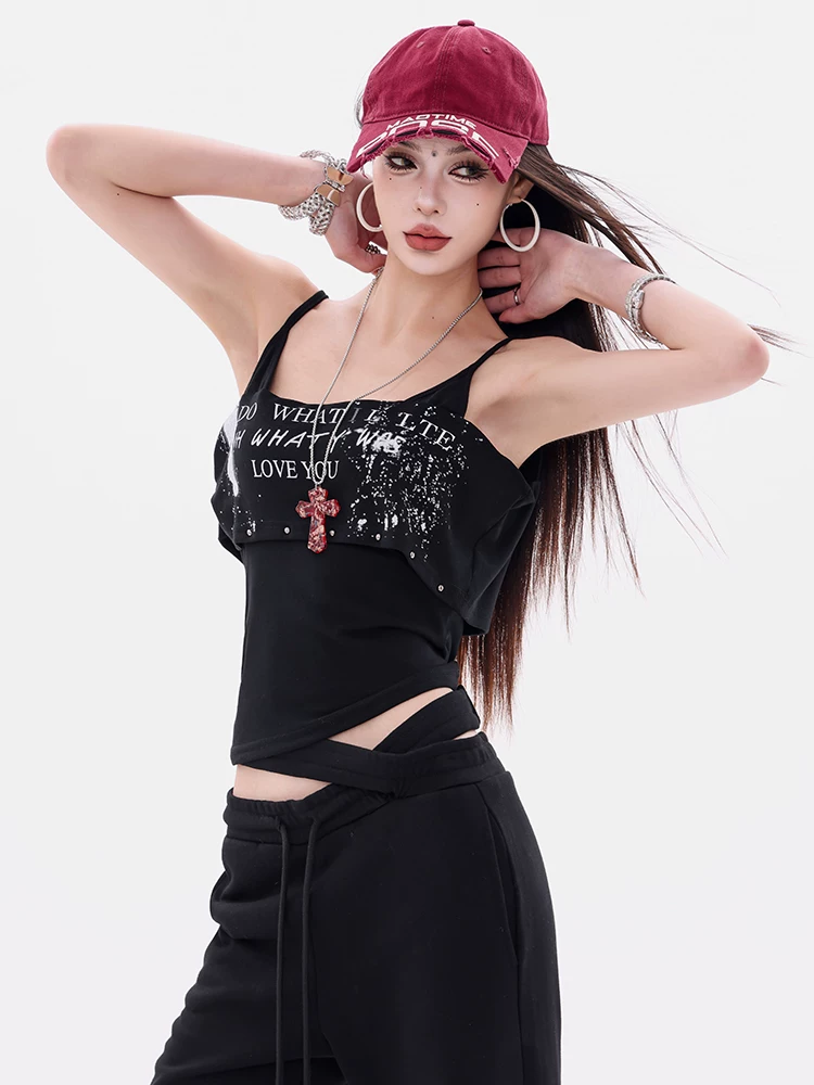 Công thức dòng sản phẩm ABWEAR - Áo yếm thiết kế kim loại in nguyên bản dành cho nữ Áo hai mảnh giả eo thon